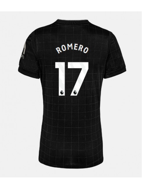 Tottenham Hotspur Cristian Romero #17 Replika Borta Kläder Dam 2025-26 Kortärmad Tottenham Hotspur Cristian Romero #17 Replika Borta Kläder Dam 2025-26 Kortärmad